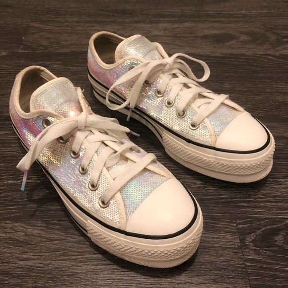 Converse Chuck Taylor Platform Sequin Sneakers - Picture 2 of 12